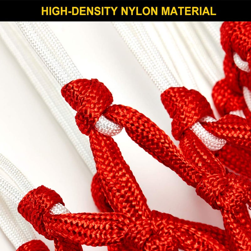 ProSlam Premium Quality Professional Heavy Duty Basketball Net Replacement - All Weather Anti Whip, Fits Standard Indoor or Outdoor Rims(Professional Standard Size, White) - Image 4